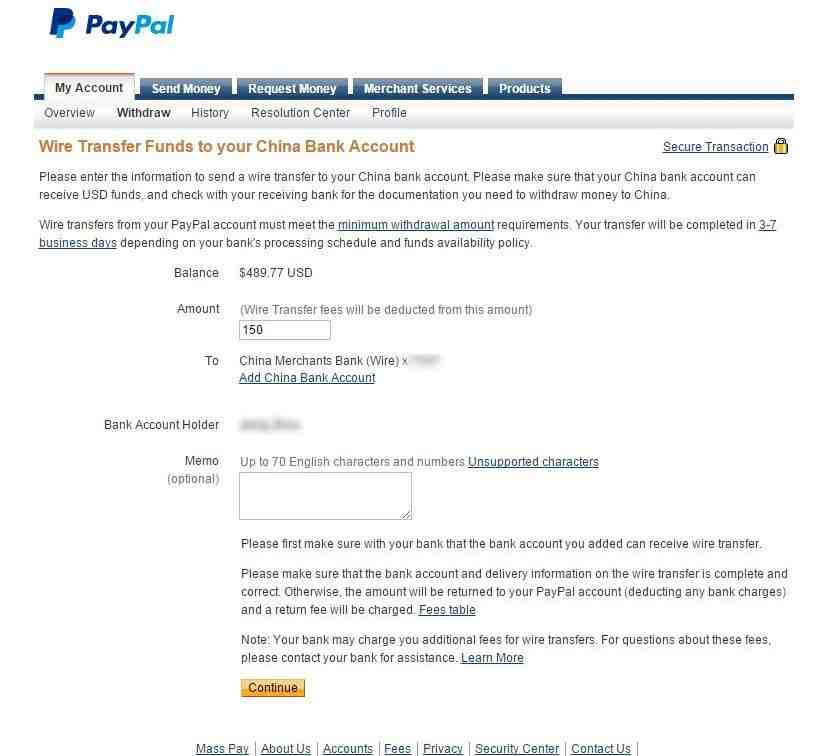 如何将PayPal余额通过电汇和支票方式提现？