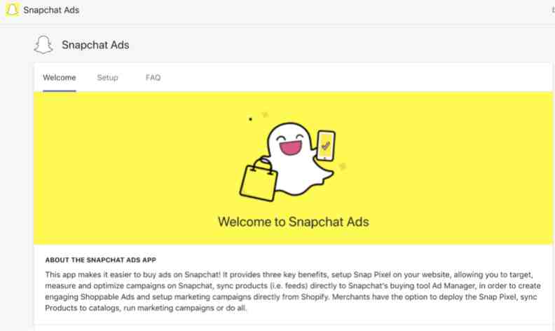 ç¦å©ï¼Shopifyæ°å¢Facebookå¨æå¹¿ååSnapchatå¹¿åè´­ä¹°éé¡¹