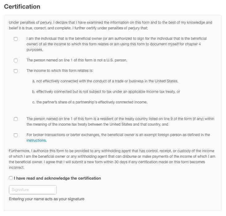 w8ben tax form