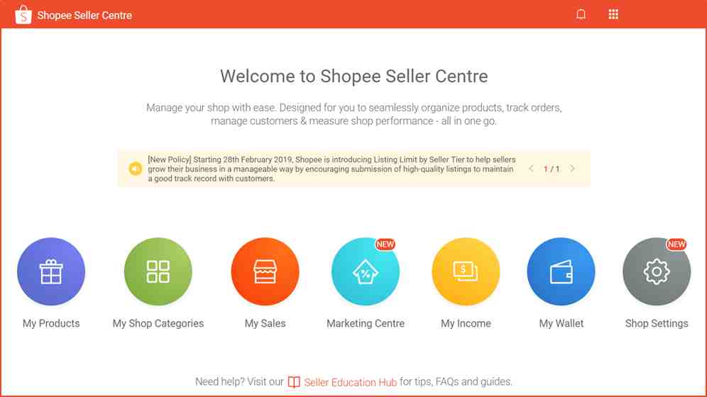 Shopee卖家中心后台页面是怎样？Shopee卖家中心页面概览介绍