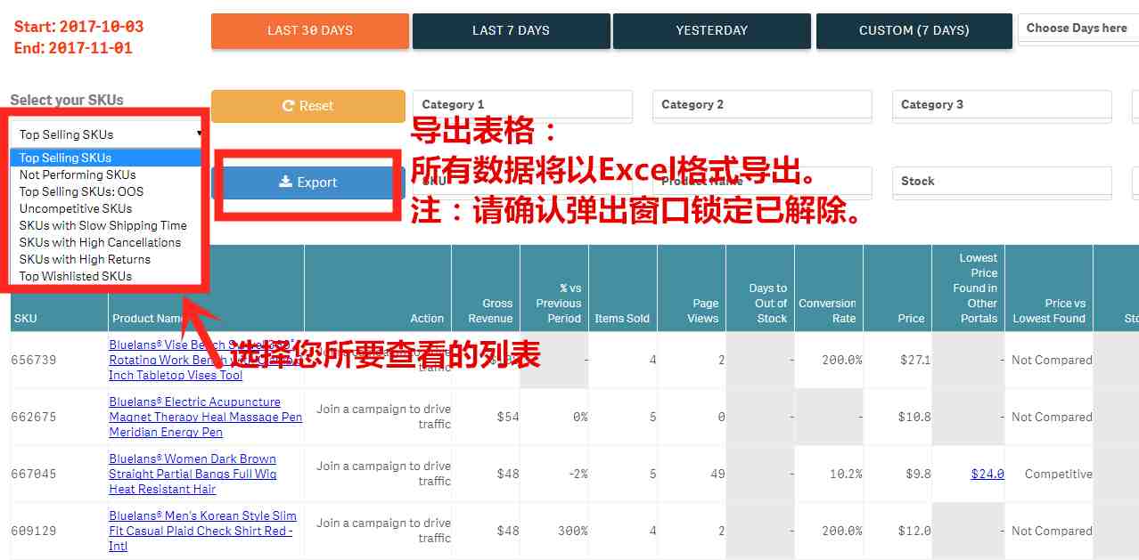手把手教你如何使用Lazada数据分析功能