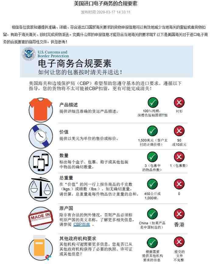 eBay发布美国进口电商合规要素 助力卖家包裹按时清关_跨境电商_电商报