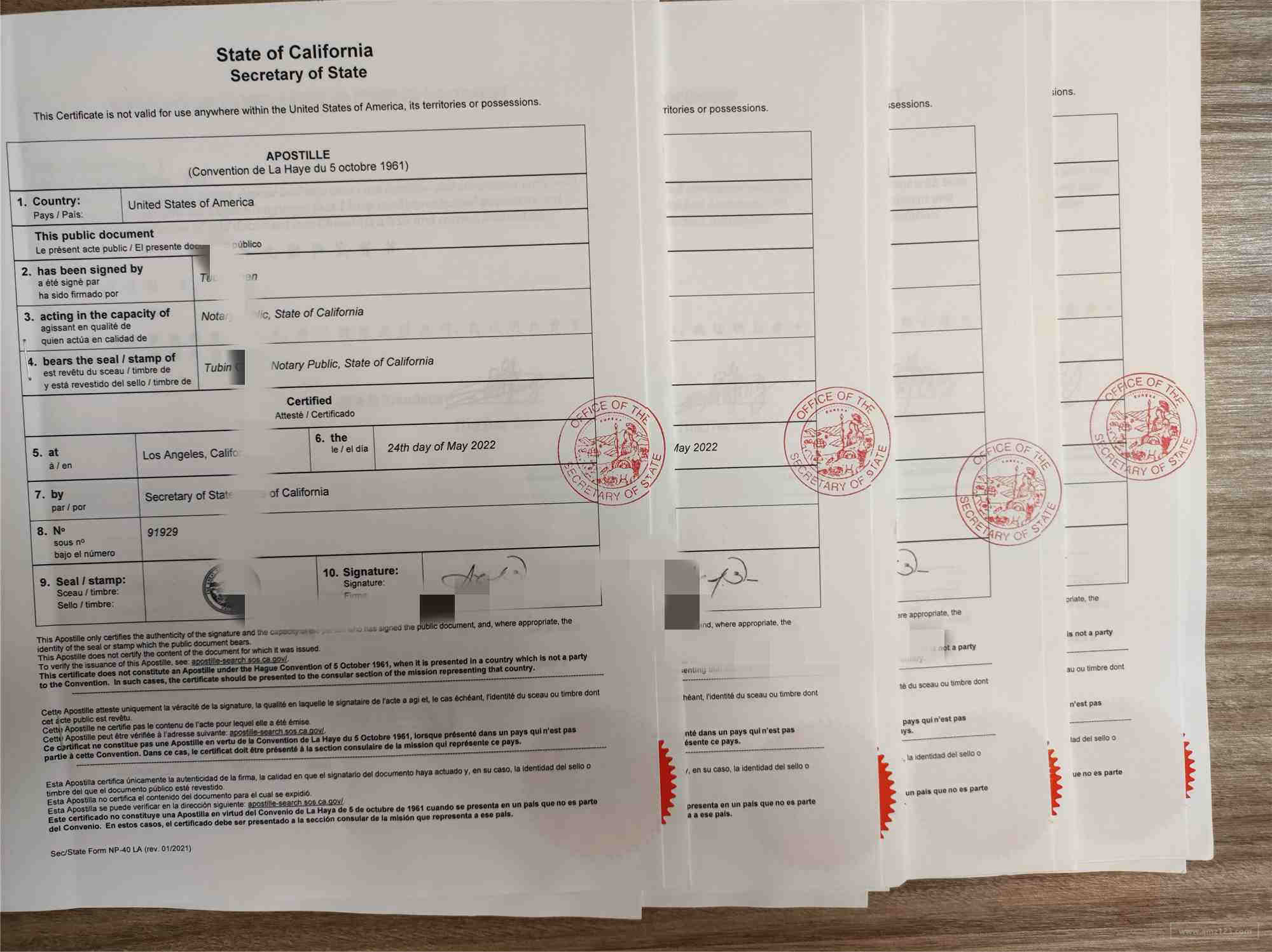 美国学历证明海牙认证apostille地点在哪里多少费用