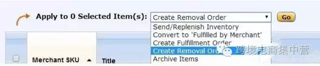 干货 | 详解FBA中的Create Removal Order