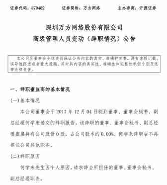 万方网络、爱淘城、三态股份，接连发布高层人事变动……