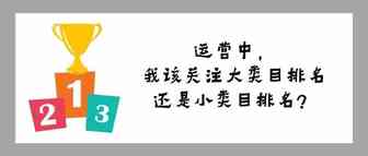 运营中，我该关注大类目排名还是小类目排名？