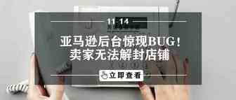 亚马逊后台惊现BUG！卖家无法解封店铺
