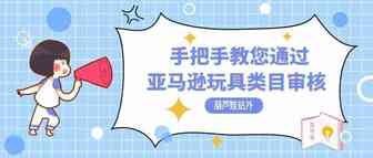 经验分享：通过亚马逊的玩具类目审核【无需发票】