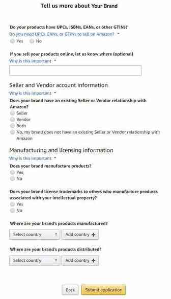 亚马逊品牌备案Brand Registry