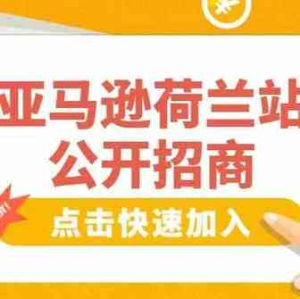 官宣！亚马逊荷兰站点公开招商，卖家抓紧时间抢占新蓝海