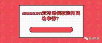 amazon亚马逊侵权如何成功申诉？