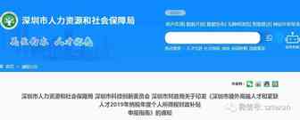 深圳市境外高端人才和紧缺人才2019年纳税年度个人所得税财政补贴 申报指南