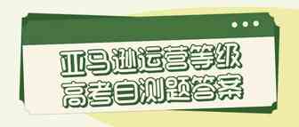 亚马逊运营等级高考自测题答案