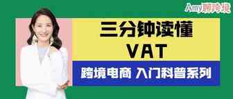 Amy聊跨境：跨境电商入门科普丨三分钟读懂VAT