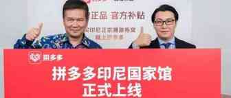 拼多多“印尼国家品牌馆”上线，将继续推进“国家品牌馆”计划
