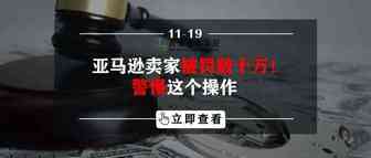 亚马逊卖家被罚数十万！警惕这个操作