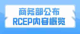 商务部公布RCEP内容概览：设四个附属机构委员会，包括大量“边境后”条款