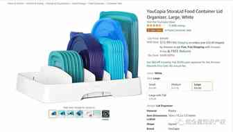 #1 Best Seller---食品容器盖收纳盒---美国专利侵权预警