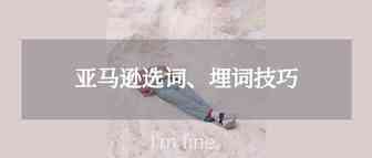 优秀的亚马逊卖家都是这样选词、埋词！
