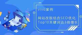 vivo案例丨网站改版结合SEO优化 Top10关键词近3倍增长