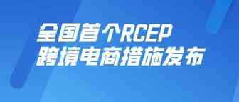 打造RCEP枢纽城市，广州发布全国首个RCEP跨境电商专项政策