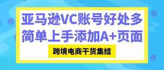 亚马逊VC账号有哪些好处？这几个技巧简单上手添加A+页面！