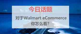 亚马逊卖家们：对于Walmart eCommerce你怎么看？