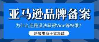 亚马逊品牌备案了，为什么还是没法获得Vine等品牌打造工具权限？