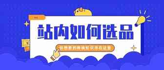 如何从亚马逊站内数据中来选品？