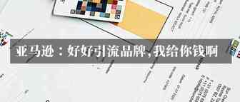 亚马逊：好好进行品牌引流，到时候我给你发钱！