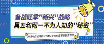 备战旺季“新兴”战略，黑五和网一不为人知的“秘密”！