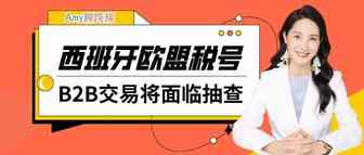 Amy聊跨境：西班牙B2B卖家注意！税局加强欧盟税号规范化！