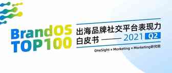 2021 Q2 BrandOS TOP100出海品牌社交影响力榜单发布！