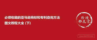 必须收藏的亚马逊商标和专利查询方法图文教程大全 (下)