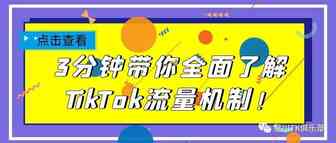 3分钟带你全面了解TikTok流量机制！