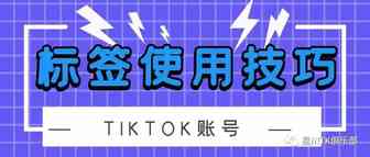 TikTok账号标签使用技巧
