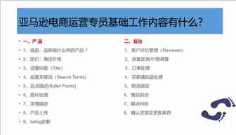 新手卖家必须掌握的亚马逊运营基础知识（67页PPT）