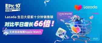 Lazada生日大促前十分钟销售额对比平日增长66倍！跨境前12小时战报抢先看