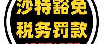 沙特豁免6个月税务罚款，含增值税晚注册、晚申报