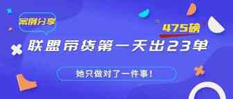 案例分享：联盟带货第一天出23单，475英镑！